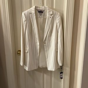 White and Navy Tommy Hilfiger blazer